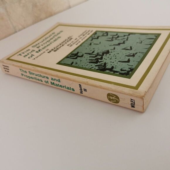 1964 Structure and Properties of Materials Vol III Mechanical Behaviour Book - Picture 2 of 9